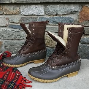 COPY - L.L.Bean shearling lined duck boots